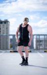 Infinity line - Black tank top singlet EFA design