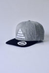 legacy - grey/black SnapBack base ball cap [CLEARANCE]