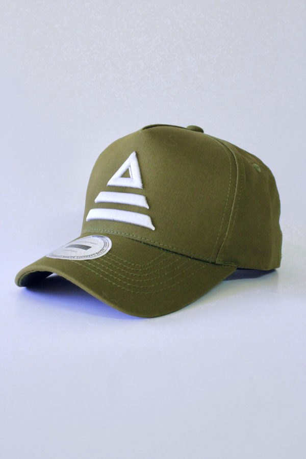 infinity line - khaki green adjustable base ball caps