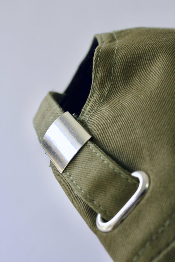 infinity line - khaki green adjustable base ball caps - Image 6