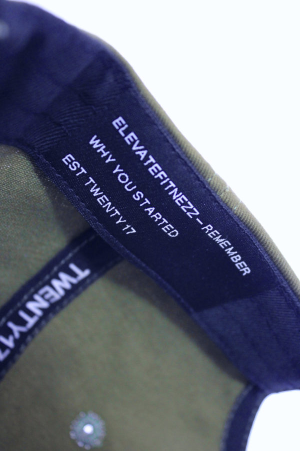 infinity line - khaki green adjustable base ball caps - Image 5