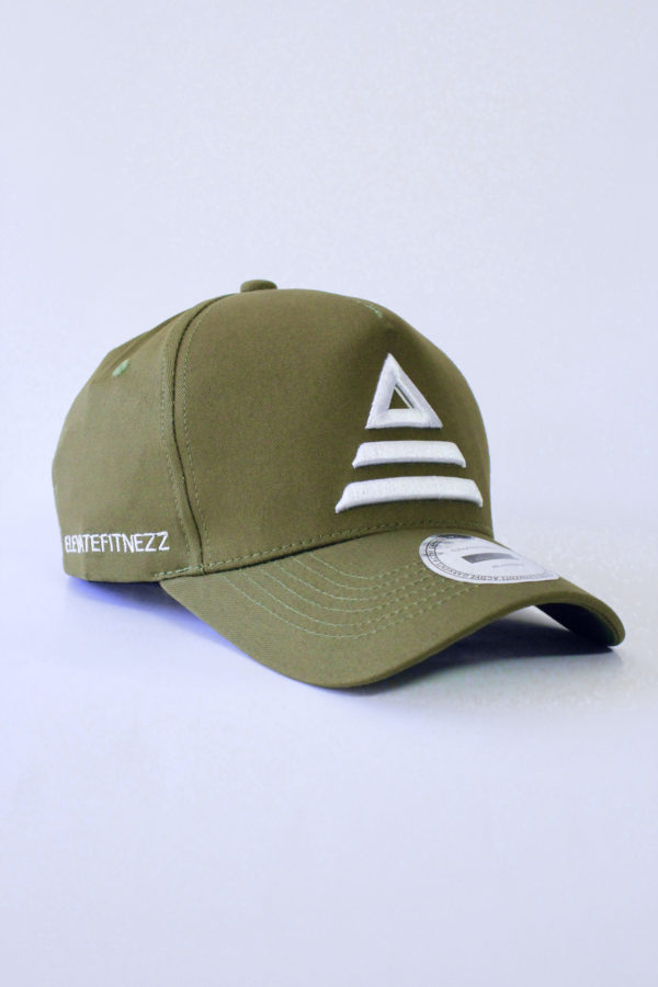 infinity line - khaki green adjustable base ball caps - Image 2