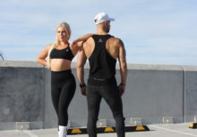 Black Sports bra - Infinity Line Corset Back